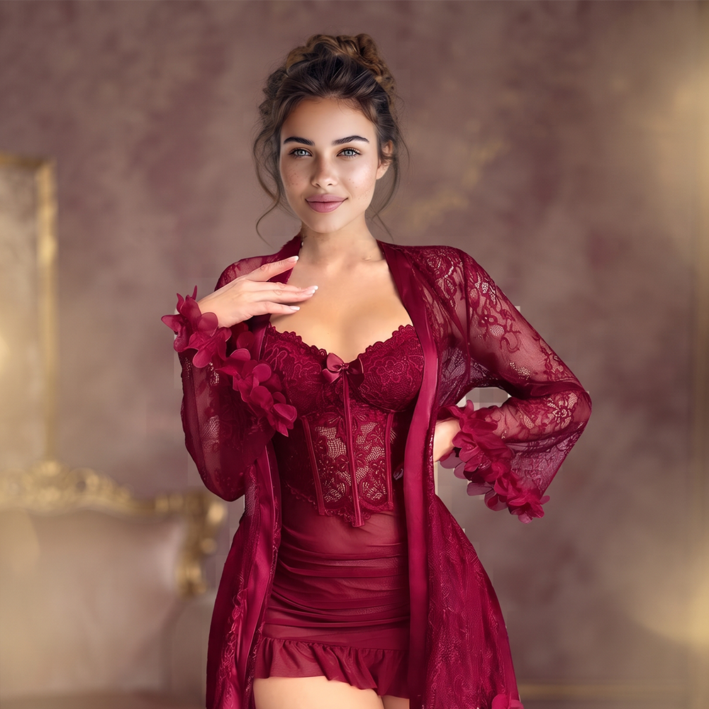 Luxury Lace Nightwear Set