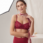 Premium Floral Cotton Non-Padded Bra