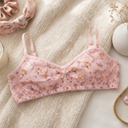 Premium Floral Cotton Non-Padded Bra