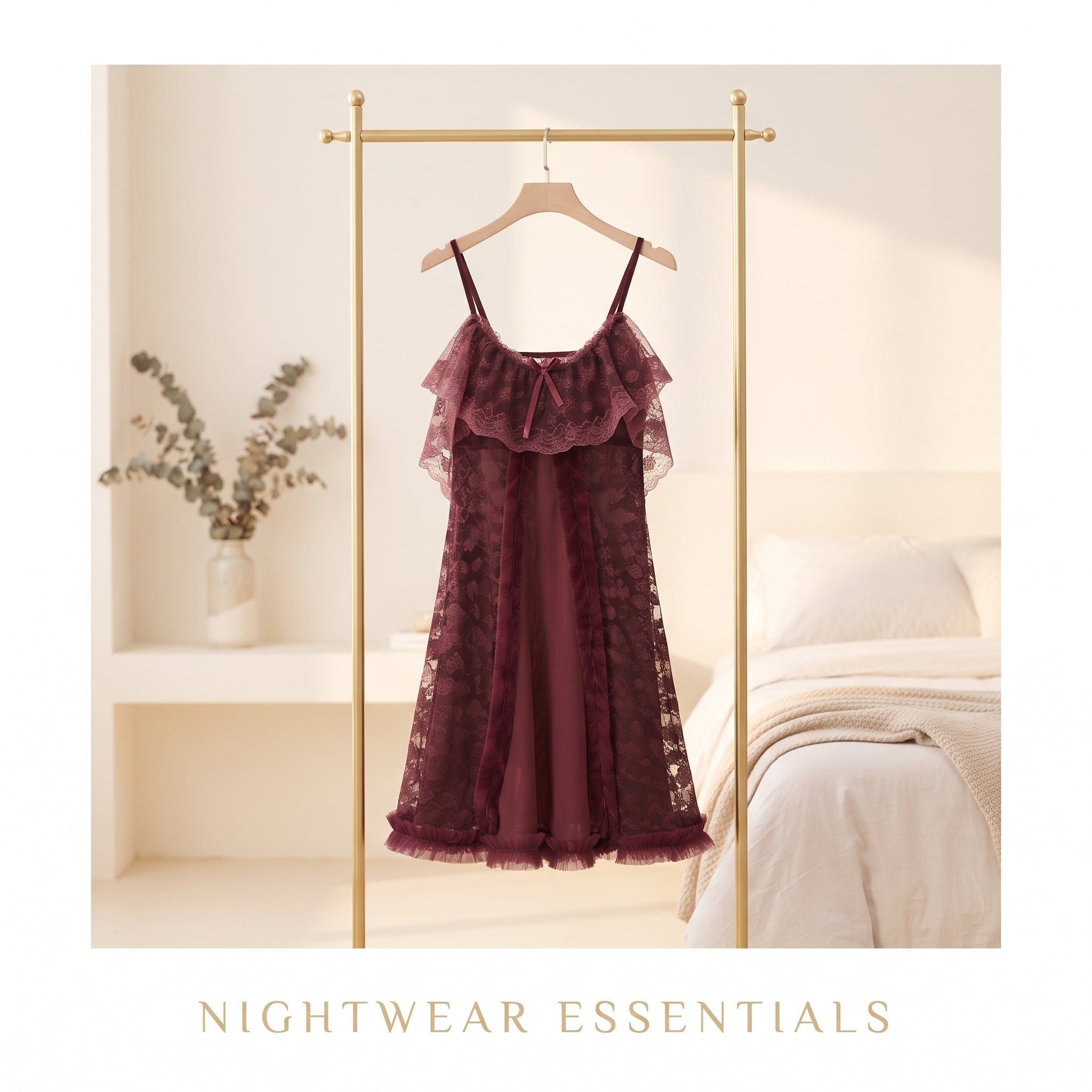 Elegant Lace Nightwear Set