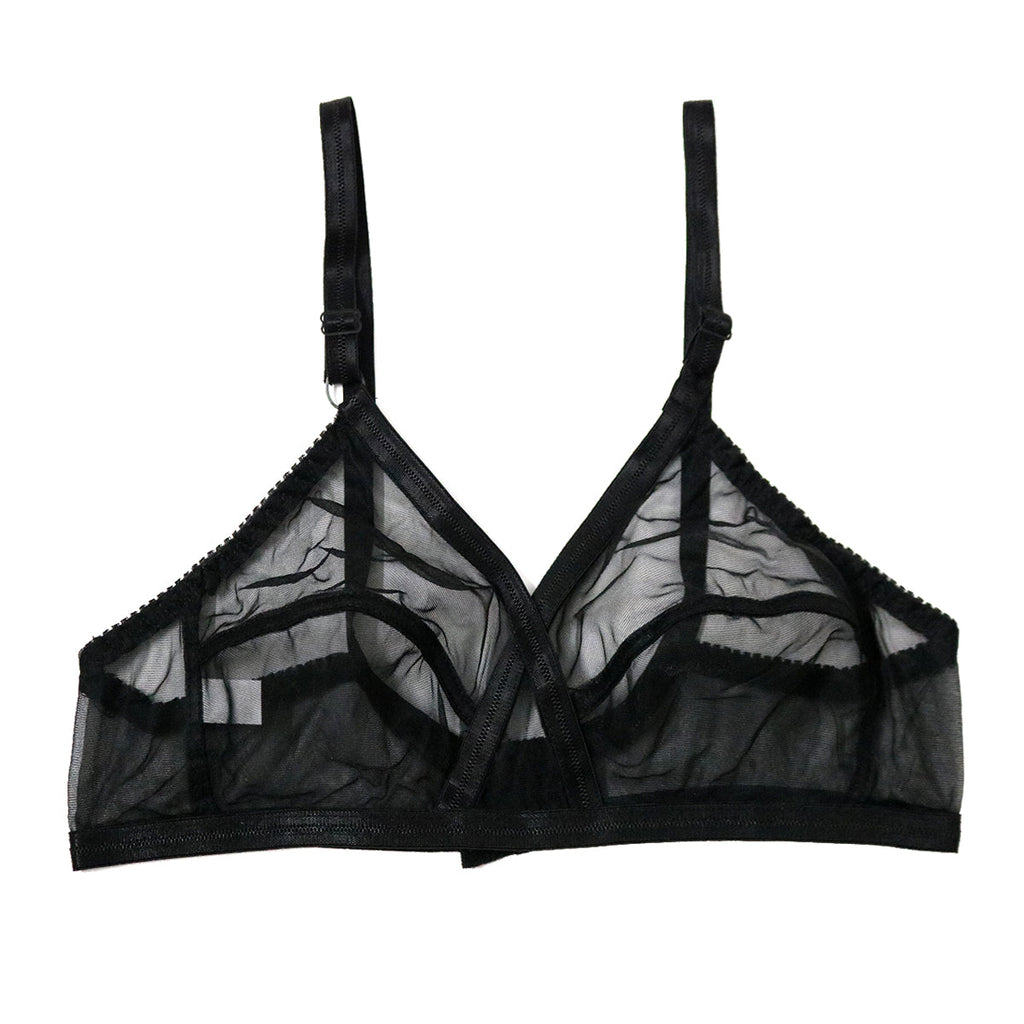 Pack Of 2 Non-Padded & Non-Wired Cotton Full Cover Full Net Transparent Bra