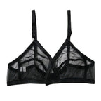 Pack Of 2 Non-Padded & Non-Wired Cotton Full Cover Full Net Transparent Bra