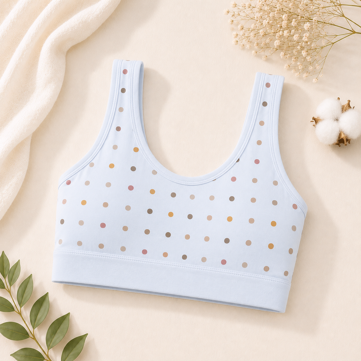 Soft Cotton Bra – Pack of 3 (Pastel Collection)