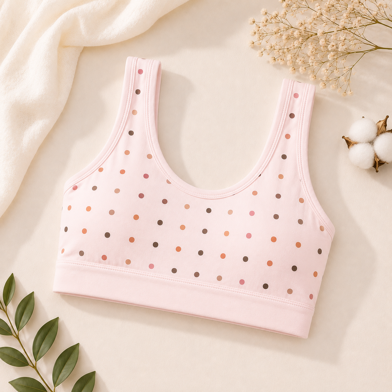 Soft Cotton Bra – Pack of 3 (Pastel Collection)